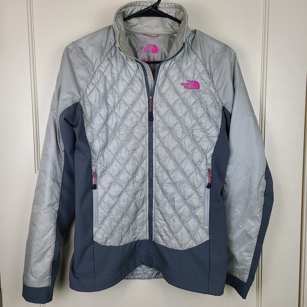The North Face ThermoBall Jacket Women's Gray Quilted Puffer Size: S